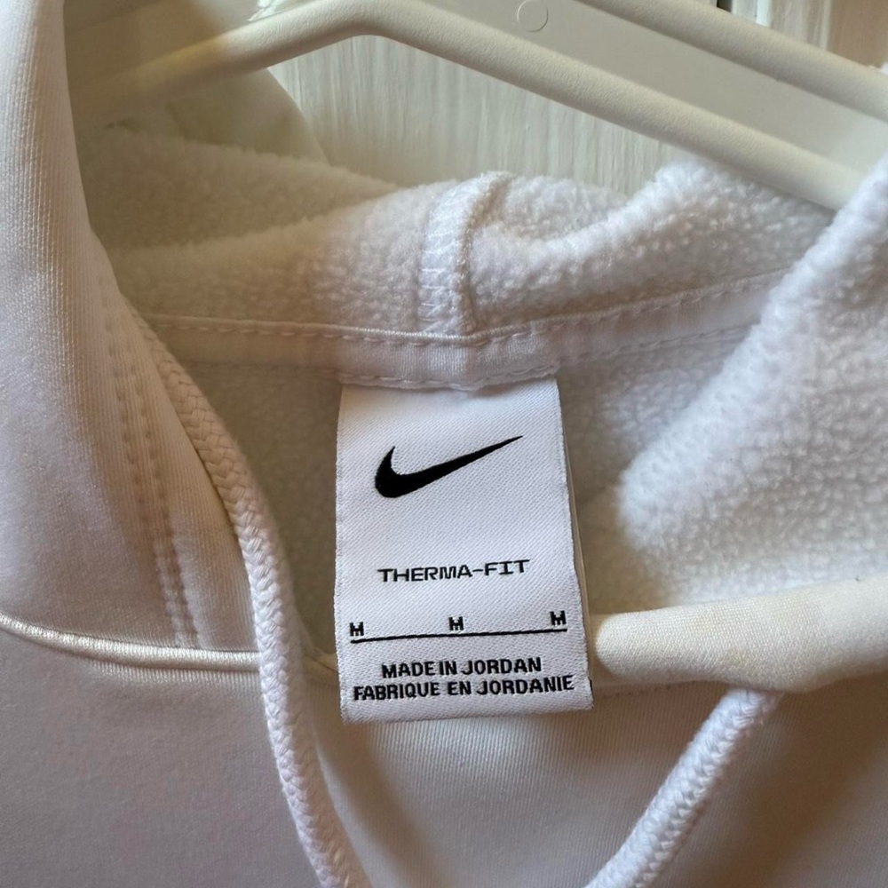 Nike Men's Classic White Hoodie - Picture 3 of 4